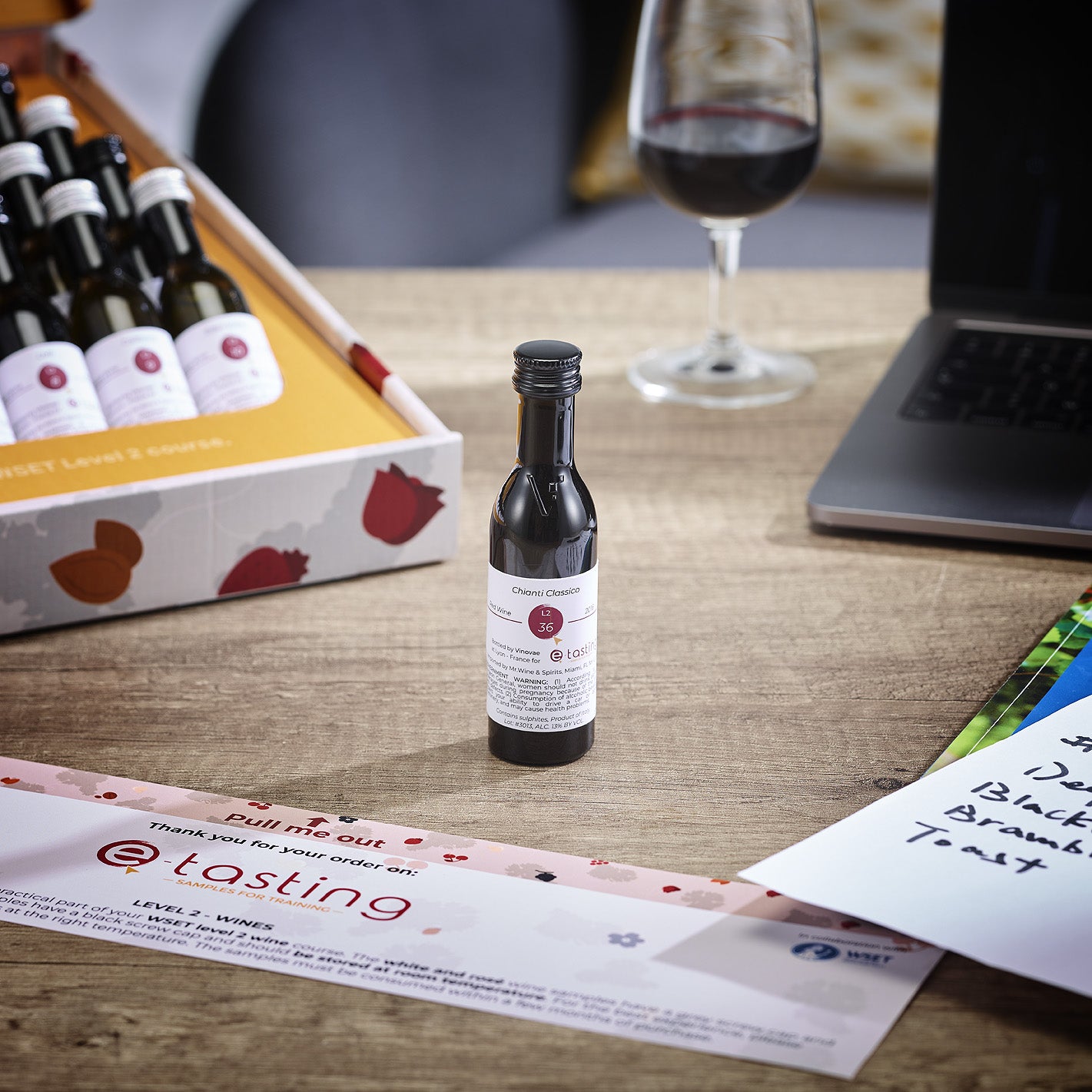 WSET Level 2 Wines - Tasting kit for online courses